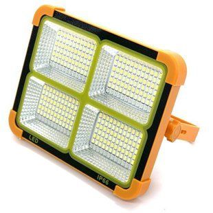 Мощный фонарь-прожектор с солнечной панелью Solar SL-D8 12000mAh ∙ Универсальный прожектор SL-D8 с аккумулятором и USB-зарядкой