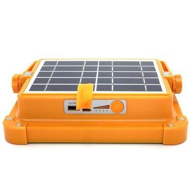 Потужний ліхтар-прожектор із сонячною панеллю Solar SL-D8 12000mAh ∙ Універсальний прожектор SL-D8 з акумулятором та USB-зарядкою