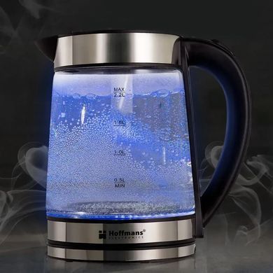 Электрочайник Hoffmans 2,2 л HM-2515 &bull; Стеклянный чайник для чая и кофе 1800W