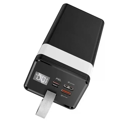Power Bank Awei J86A 100000mAh черный &bull; Повербанк Awei J86A 100000mAh 22.5W с быстрой зарядкой PD/QC и LED-дисплеем