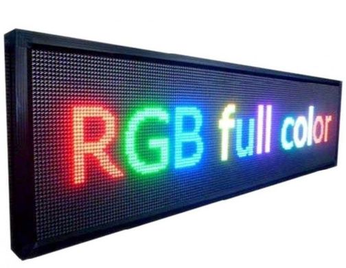 Светодиодная вывеска RGB Бегущая строка внутренняя, 100х20 см