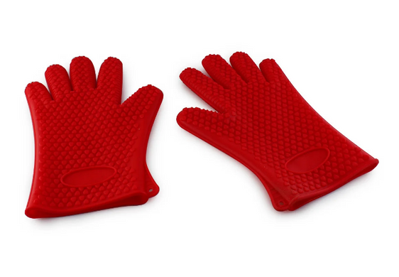 Жароміцні термостійкі рукавички &ndash; прохватки RED GLOVE Силіконові прихватки рукавиці для гарячого
