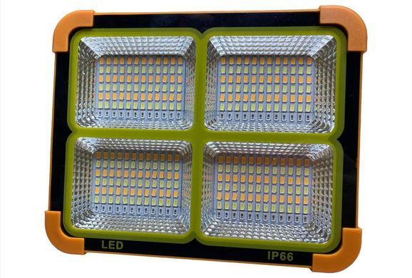 Потужний ліхтар-прожектор із сонячною панеллю Solar SL-D8 12000mAh ∙ Універсальний прожектор SL-D8 з акумулятором та USB-зарядкою