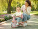 Детский трехколесный велосипед Baby Carriage 588 розовый с родительской ручкой &bull; Велосипед-коляска Baby Carriage 588 для малышей с корзиной и козырьком