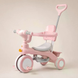 Детский трехколесный велосипед Baby Carriage 588 розовый с родительской ручкой &bull; Велосипед-коляска Baby Carriage 588 для малышей с корзиной и козырьком