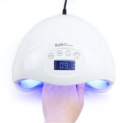 LED Лампа для маникюра SUN 5 48W+LCD для полимеризации сушки геля и гель-лаков