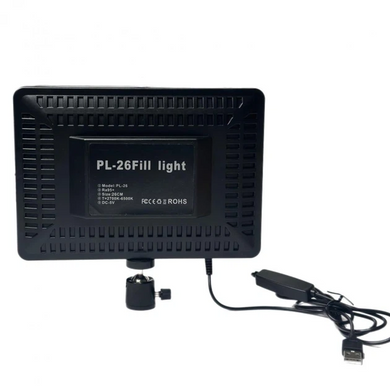 Свет блогера LED LAMP PL-26 • Кольцевая LED-лампа для фото, видео, макияжа, стримов и съемки контента