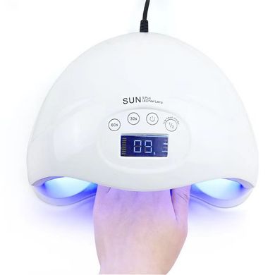 LED Лампа для манікюру SUN 5 48W+LCD для полімеризації сушки гелю та гель-лаків