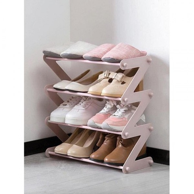 Полиця &ndash; органайзер для взуття Z-shaped Shoe Rack &middot; Універсальна стійка для зберігання речей на 4 полиці