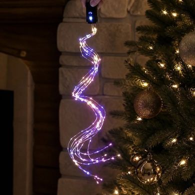 Гирлянда &laquo;Конский хвост&raquo; MA404multi 500 LED, 2,5 м &bull; Светодиодная гирлянда-пучок на 20 нитей с разноцветным статичным свечением от сети 220 В для елки, окон и витрин