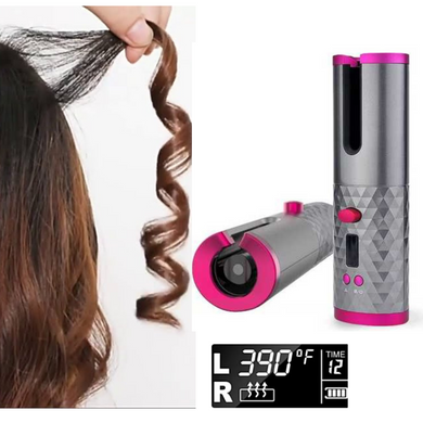 Автоматическая плойка – стайлер Ramindong Hair curler WM-002 для завивки беспроводная керамическая с USB зарядкой ∙ Прибор для укладки волос в локоны