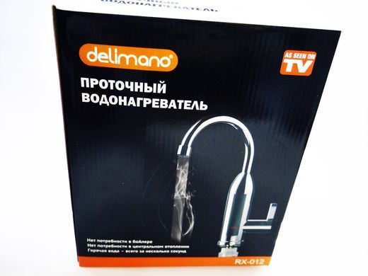 Проточный водонагреватель бойлер &ndash; кран с экраном Delimano RX-012