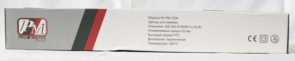 Плойка щипцы для завивки волос | Накрутка локонов и кудрей Promotec PM-1228 CG24 PR3