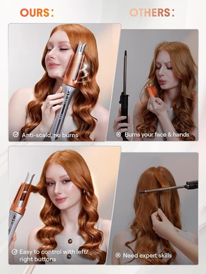 Автоматическая плойка для волос Hair Curler-Bella для локонов и кудрей &bull; Стайлер для завивки волос Hair Curler Bella с 3 температурными режимами 170&ndash;210&deg;C