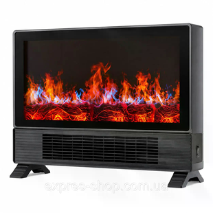 Електрокамін Flame Heater для дому &bull; Портативний обігрівач Flame Heater з ефектом полум'я, PTC-нагріванням і пультом
