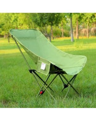 Складной туристический стул MA560green 45&times;93&times;58 см зеленый до 200 кг &bull; Кресло для пикника, рыбалки, кемпинга и отдыха на природе