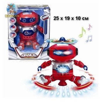 Робот детский Dance 99444-3 (красный) | Ходячий робот| Интерактивная игрушка танцующий робот