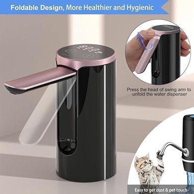 Автоматическая помпа для воды LY-1081 с USB-зарядкой • Электрический диспенсер Water Dispenser для бутыля, дома, офиса и дачи