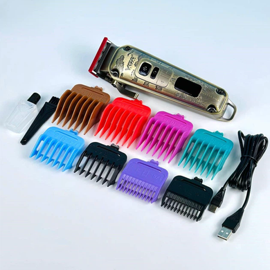 Машинка для стрижки VGR V-005 &bull; Аккумуляторная машинка для волос и бороды VGR V-005 с LED-дисплеем, 4 скоростями и 8 насадками