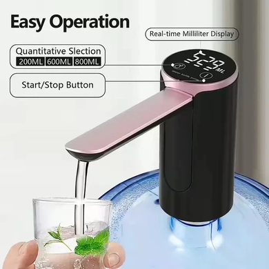 Автоматическая помпа для воды LY-1081 с USB-зарядкой • Электрический диспенсер Water Dispenser для бутыля, дома, офиса и дачи