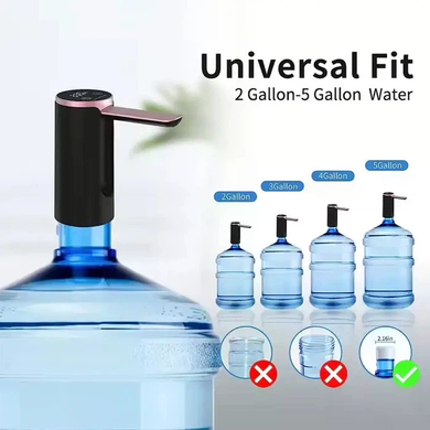 Автоматическая помпа для воды LY-1081 с USB-зарядкой • Электрический диспенсер Water Dispenser для бутыля, дома, офиса и дачи