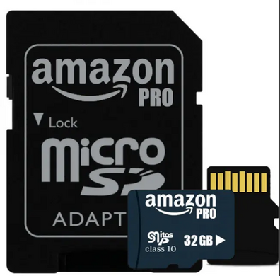 Карта пам'яті Micro SDHC 32GB Amazon pro microSD Мікро СД картка з адаптером