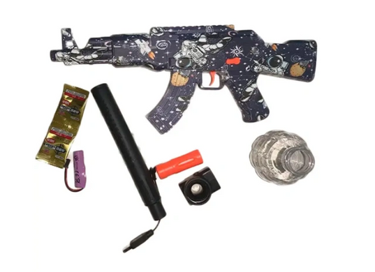 Детский игрушечный автомат стреляющий орбизами GUN TOYS WH10 &middot; Орбибольный пулемет - пистолет с гелевыми шариками