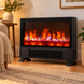 Електрокамін Flame Heater для дому &bull; Портативний обігрівач Flame Heater з ефектом полум'я, PTC-нагріванням і пультом