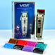 Машинка для стрижки VGR V-005 &bull; Аккумуляторная машинка для волос и бороды VGR V-005 с LED-дисплеем, 4 скоростями и 8 насадками