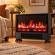 Електрокамін Flame Heater для дому &bull; Портативний обігрівач Flame Heater з ефектом полум'я, PTC-нагріванням і пультом