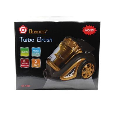 Пылесос DOMOTEC MS-4408 контейнерный с турбощеткой Turbo Brush, 3600Вт &middot; Желтый