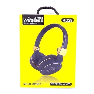 Беспроводные bluetooth наушники, накладные, KD29 + MicroSD + FM Радио/ bluetooth гарнитура с микрофоном
