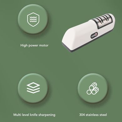 Електрична точилка для ножів і ножиць з акумулятором &bull; USB електрична точилка для кухонних інструментів