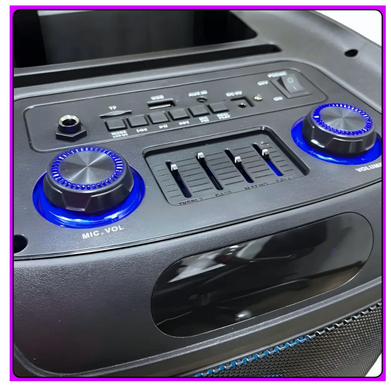 Колонка Bluetooth Wireless Speaker TTD-1209 з мікрофонами і пультом ДУ ∙ Портативна TTD-1209 Bluetooth колонка 12"