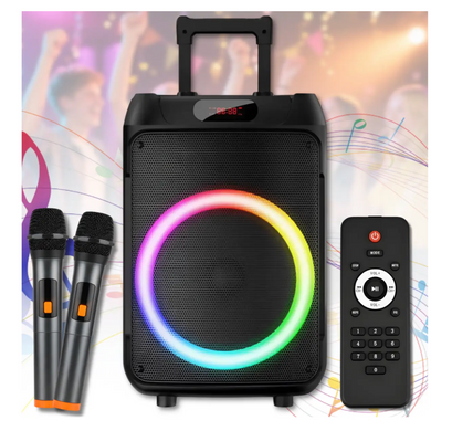 Колонка Bluetooth Wireless Speaker TTD-1209 з мікрофонами і пультом ДУ ∙ Портативна TTD-1209 Bluetooth колонка 12"
