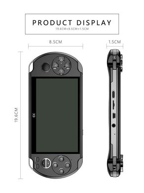 Игровая PSP приставка X9 Портативная игровая консоль с ТВ-выходом, 8ГБ