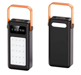 Power Bank 50000 mAh з LED-ліхтариком, дисплеєм і 4 USB-роз'ємами YM-642 ∙ Портативний Power Bank з LED-ліхтариком для дому та екстрених ситуацій