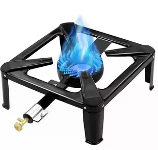 Газовая плита Gas Cooker SGB-04D 40&times;40 см &bull; Чугунная одноконфорочная газовая горелка Gas Cooker SGB-04D под баллон пропан-бутан для казана, дачи и приготовления пищи на улице