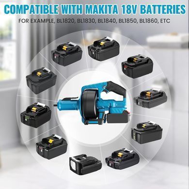 Аккумуляторная прочистная машина DOMOTEC 48V для дренажных труб ∙ Универсальная прочистная машина DOMOTEC 48V