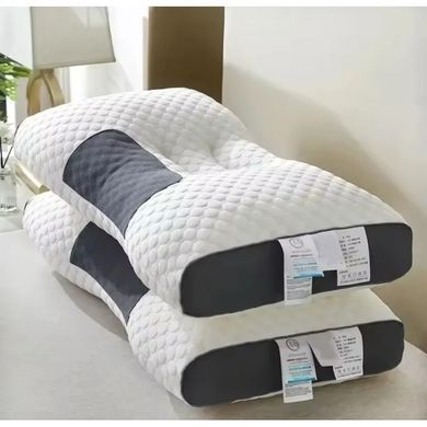 Анатомическая ортопедическая подушка для сна Neck Support Massage Pillow &bull; Подушка для шеи с эффектом памятим