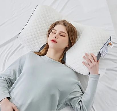 Анатомическая ортопедическая подушка для сна Neck Support Massage Pillow &bull; Подушка для шеи с эффектом памятим