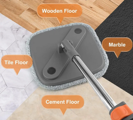 Швабра с ведром и отжимом Mop with Bucket K10 ∙ Комплект для мытья полов ∙ Складная швабра