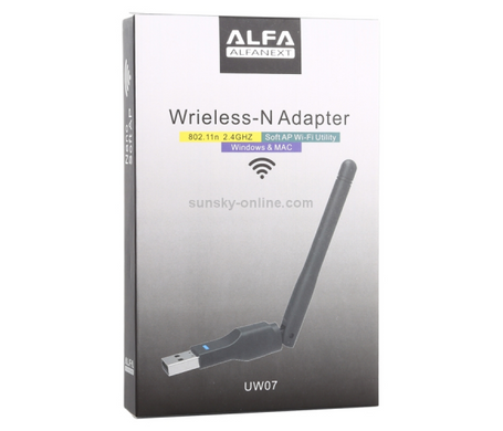 Беспроводной сетевой Wi-Fi адаптер с антенной 10 см ∙ USB вай-фай антенна – переходник для передачи беспроводной сети LV-UW07