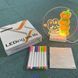 Круглий світильник-нічник WordPad AND 5502 15 см від USB &bull; LED-дошка для нотаток AND 5502 з маркером для дому, офісу та декору