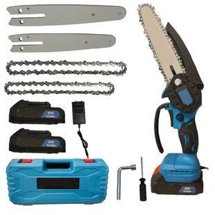 Аккумуляторная цепная пила с 2 шинами Chain Saw 6 и 8 &bull; Мощная мини-пила для дома и сада