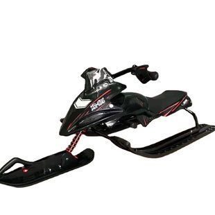 Детские санки - снегокат Snow Racer до 80 кг &middot; Управляемые сани с амортизацией, рулем и ножным тормозом