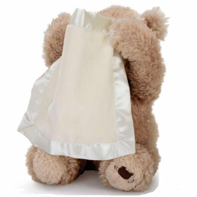 Детская интерактивная игрушка Говорящий Мишка Пикабу Peekaboo Bear Brown, 30 см