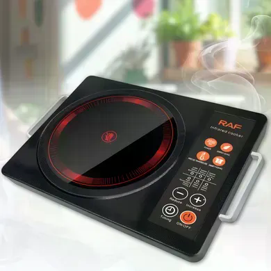 Інфрачервона настільна плита RAF R.8046 3500 Вт &bull; Електроплитка Infrared Cooker з однією конфоркою для дому, дачі та кухні