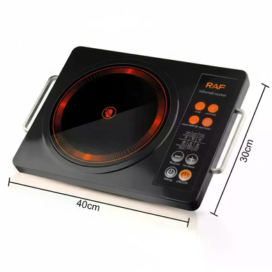 Інфрачервона настільна плита RAF R.8046 3500 Вт &bull; Електроплитка Infrared Cooker з однією конфоркою для дому, дачі та кухні
