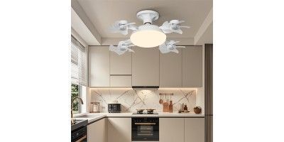 Лампа LED с вентилятором в патрон E27 AY1053 &bull; Светодиодная лампа-вентилятор 2 в 1 с пультом, 3 режимами света и 3 скоростями для дома, кухни, дачи и офиса